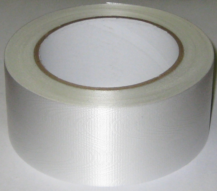 Лента однотонная Белая