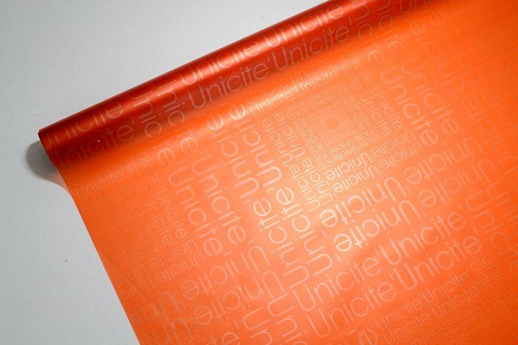 Пленка Пудровая "Буквы" золото/красный